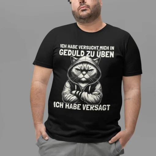 T-Shirt mit sarkastischen Katzen Design