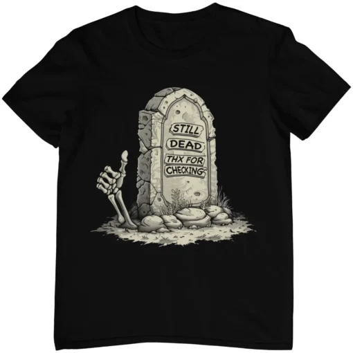 Schwarzes T-Shirt mit Sarkasmus Design