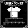 Das Bild zeigt die Größentabelle für die Organic Unisex T-Shirts.
